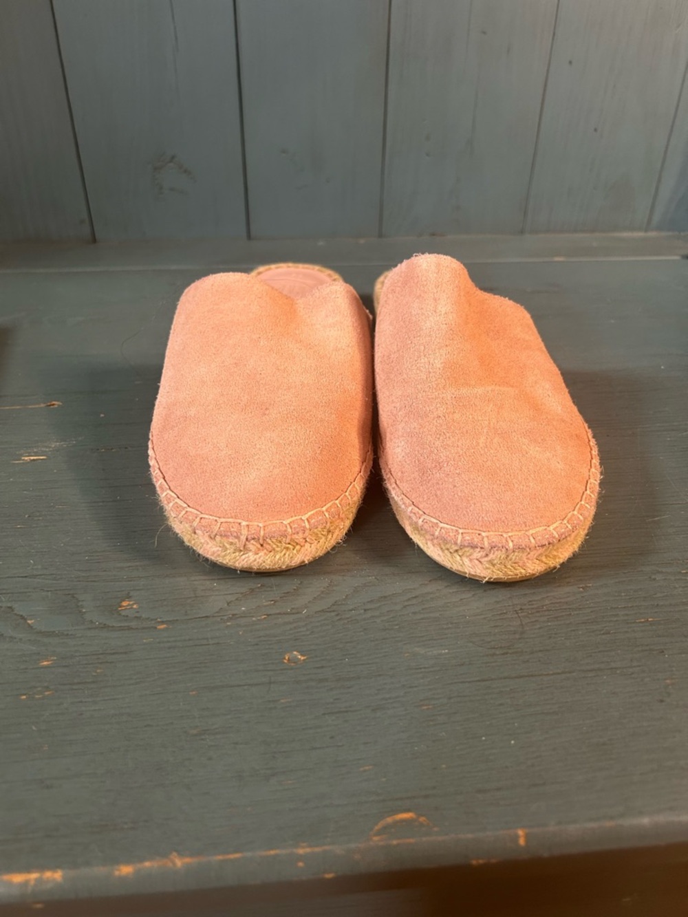 GAP Pink Suede Slip-On Espadrille Mules | Size 8.5
